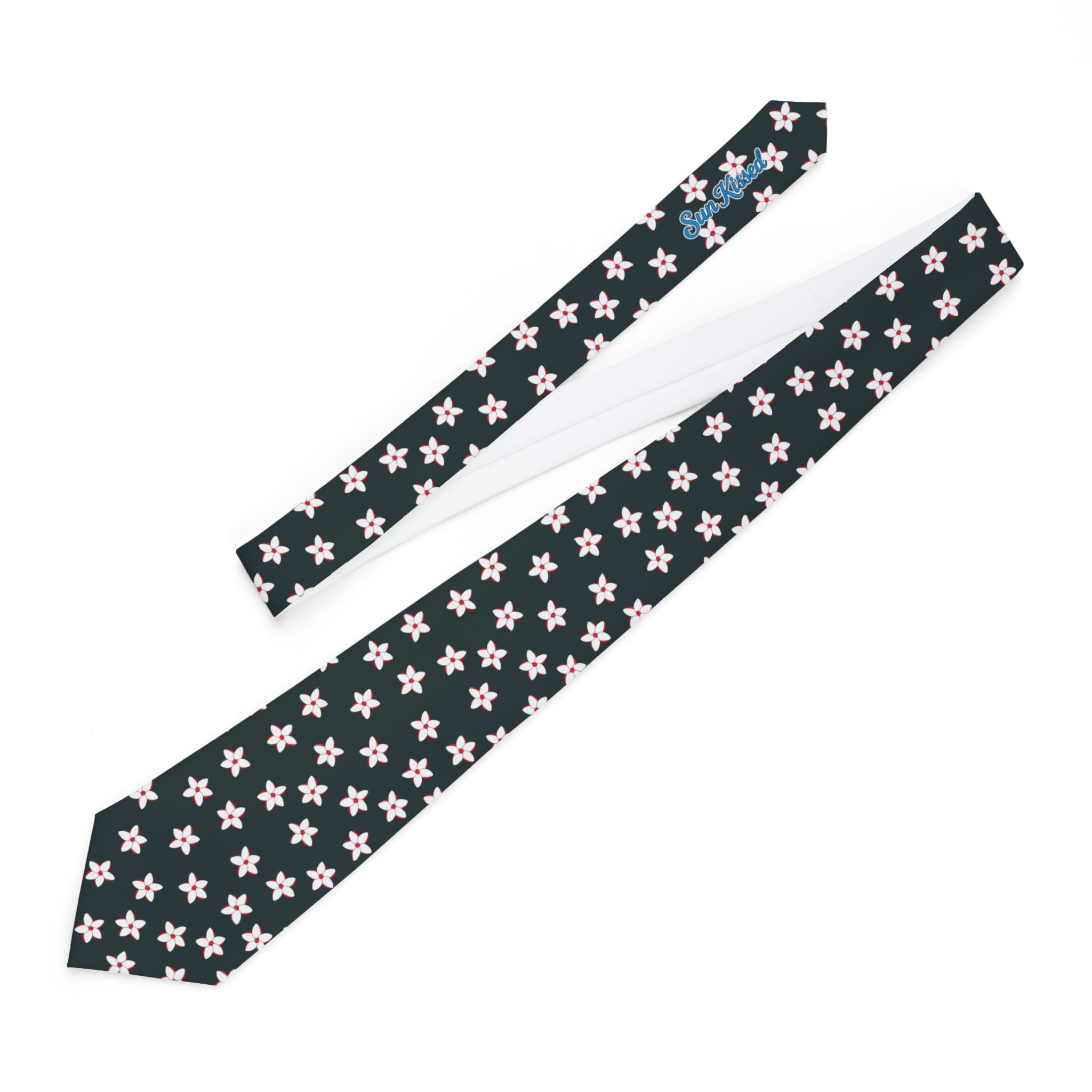 Flowering Daisies Floral Mens Necktie