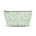 Character Autographs on Green Cosmetic Bag