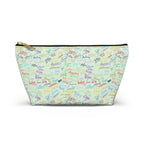 Character Autographs on Green Cosmetic Bag