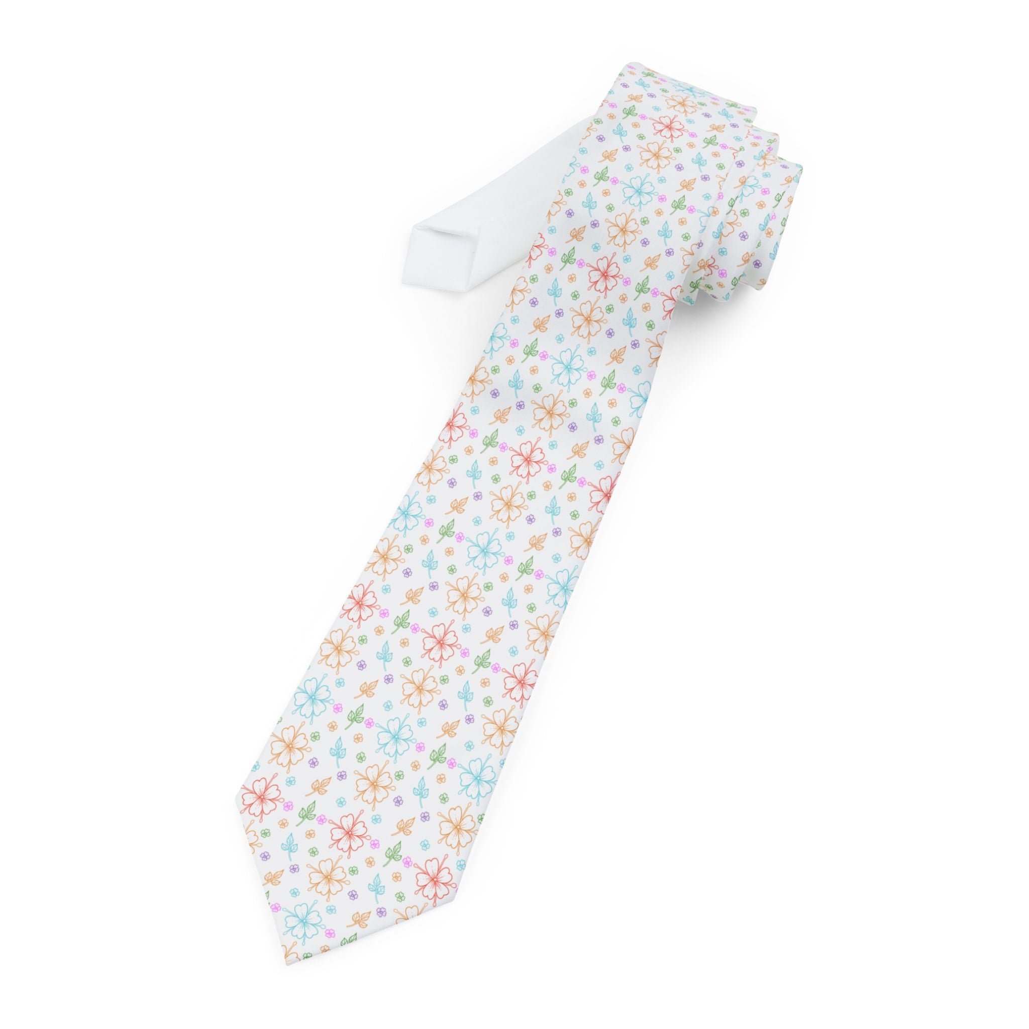 Orchid Outlines Mens Necktie