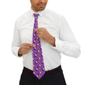 Figment on the Moon Purple Mens Necktie