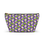 Purple Leaf Hibiscus Cosmetic Bag