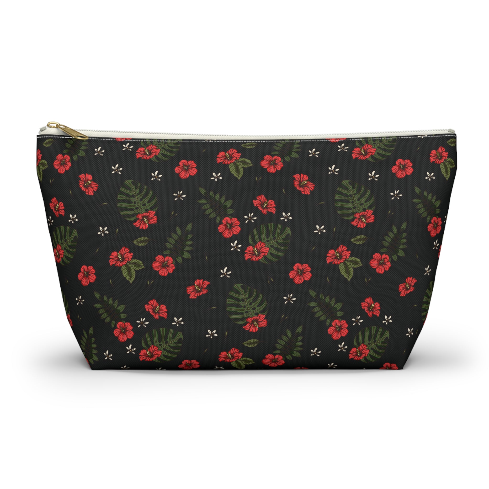 Night Sky Hibiscus Cosmetic Bag