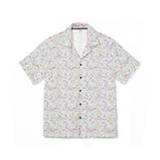 Character Autographs on White Hawaiian Shirt