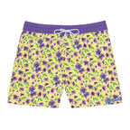 Fanning Purple Flora Swim Trunks