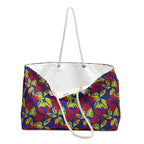 Vibrant Abstract Floral Weekender Bag