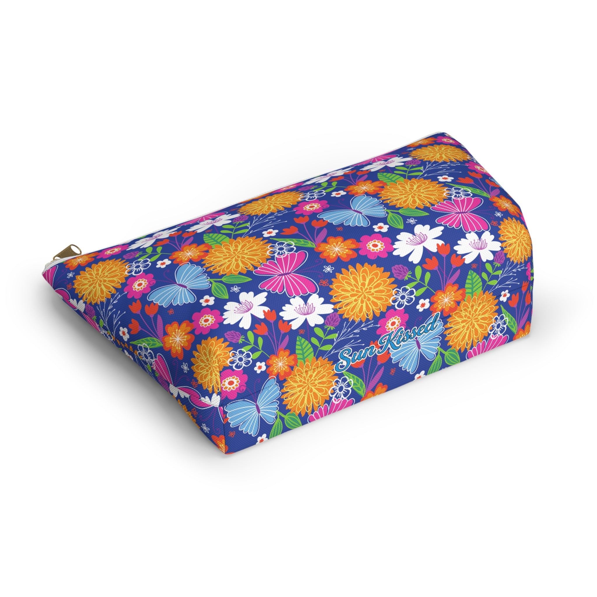 Retro Tropical Butterfly Cosmetic Bag
