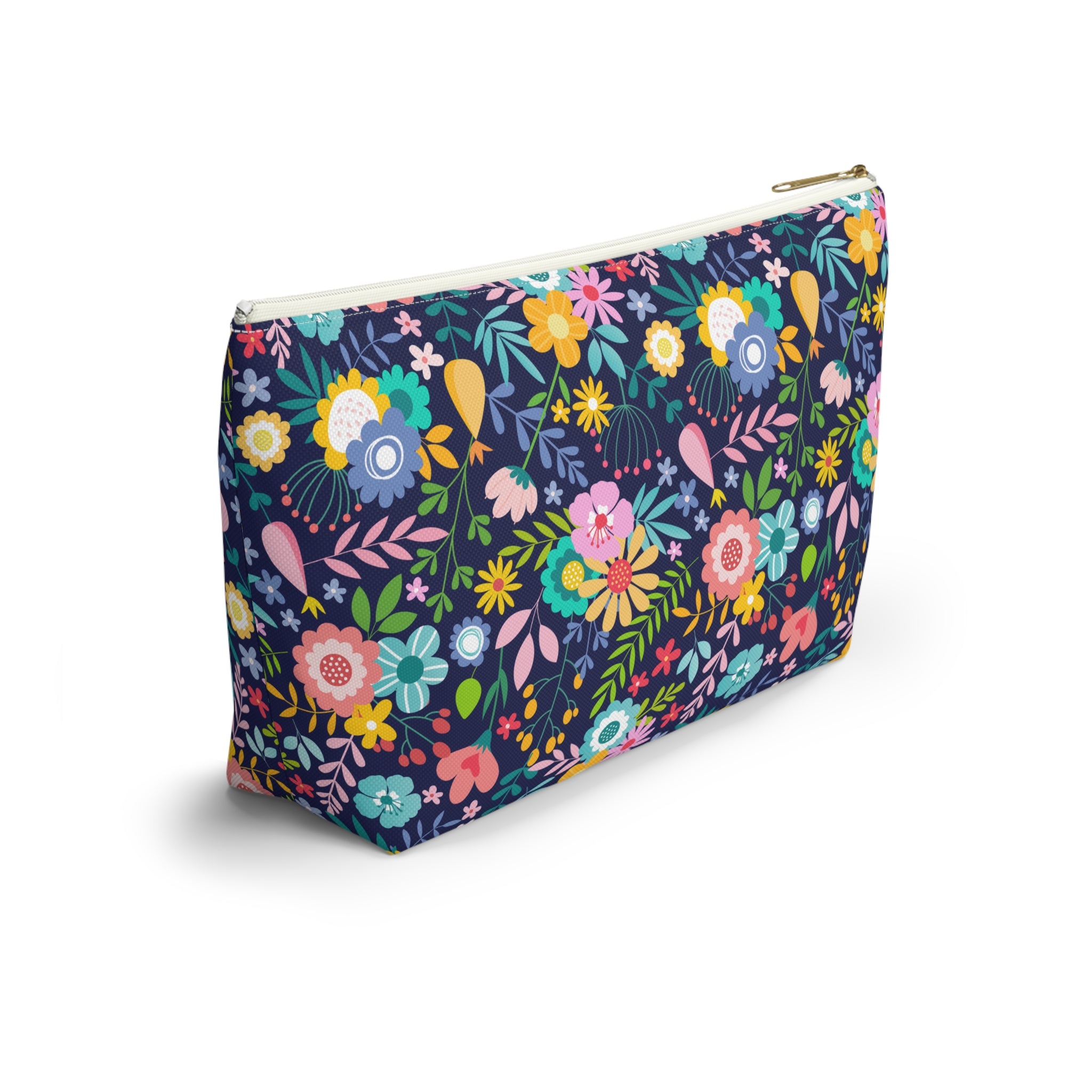 Floral Night Bouquet Cosmetic Bag