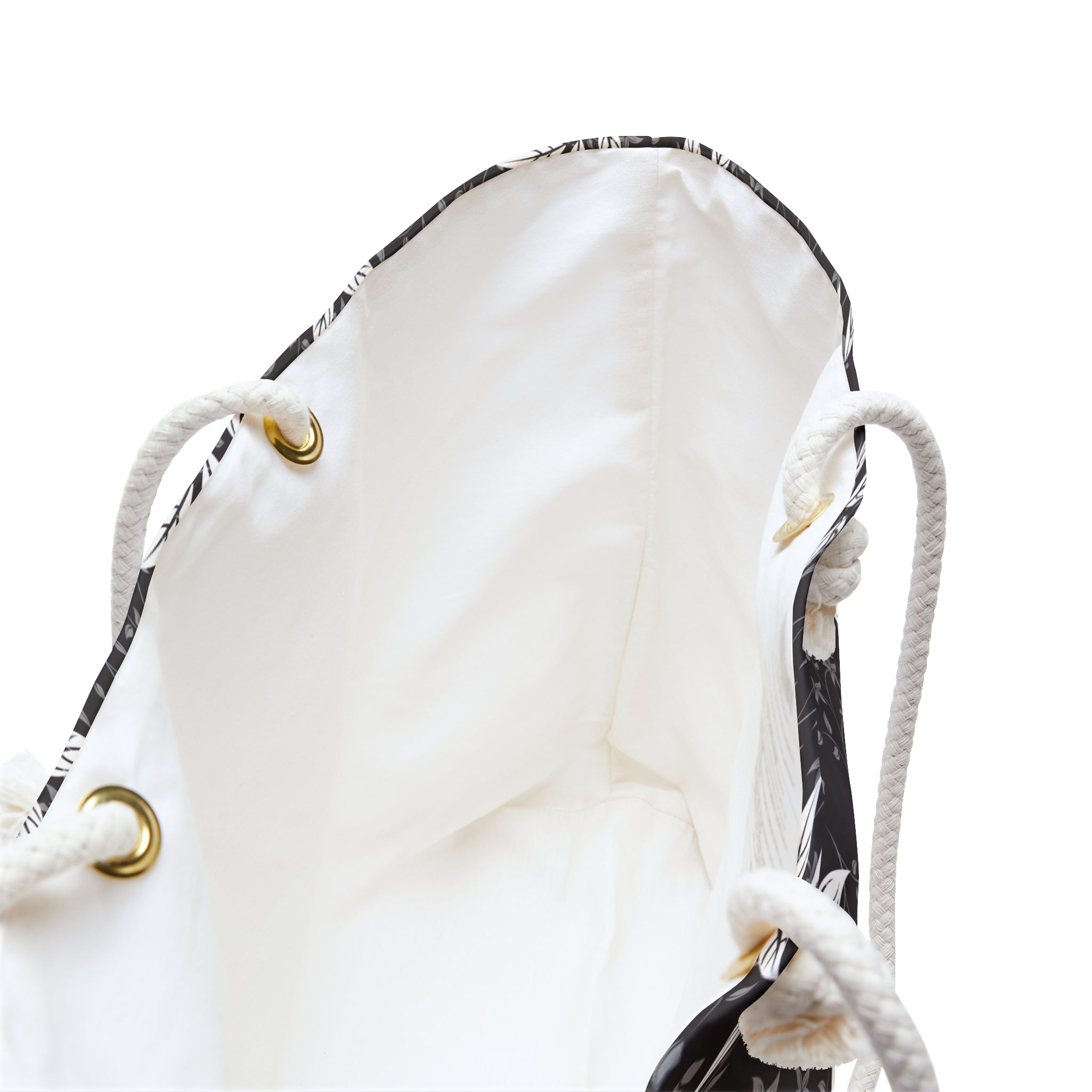 Black Landscape Floral Weekender Bag