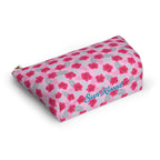 Fuschia Jamaica Flower Cosmetic Bag