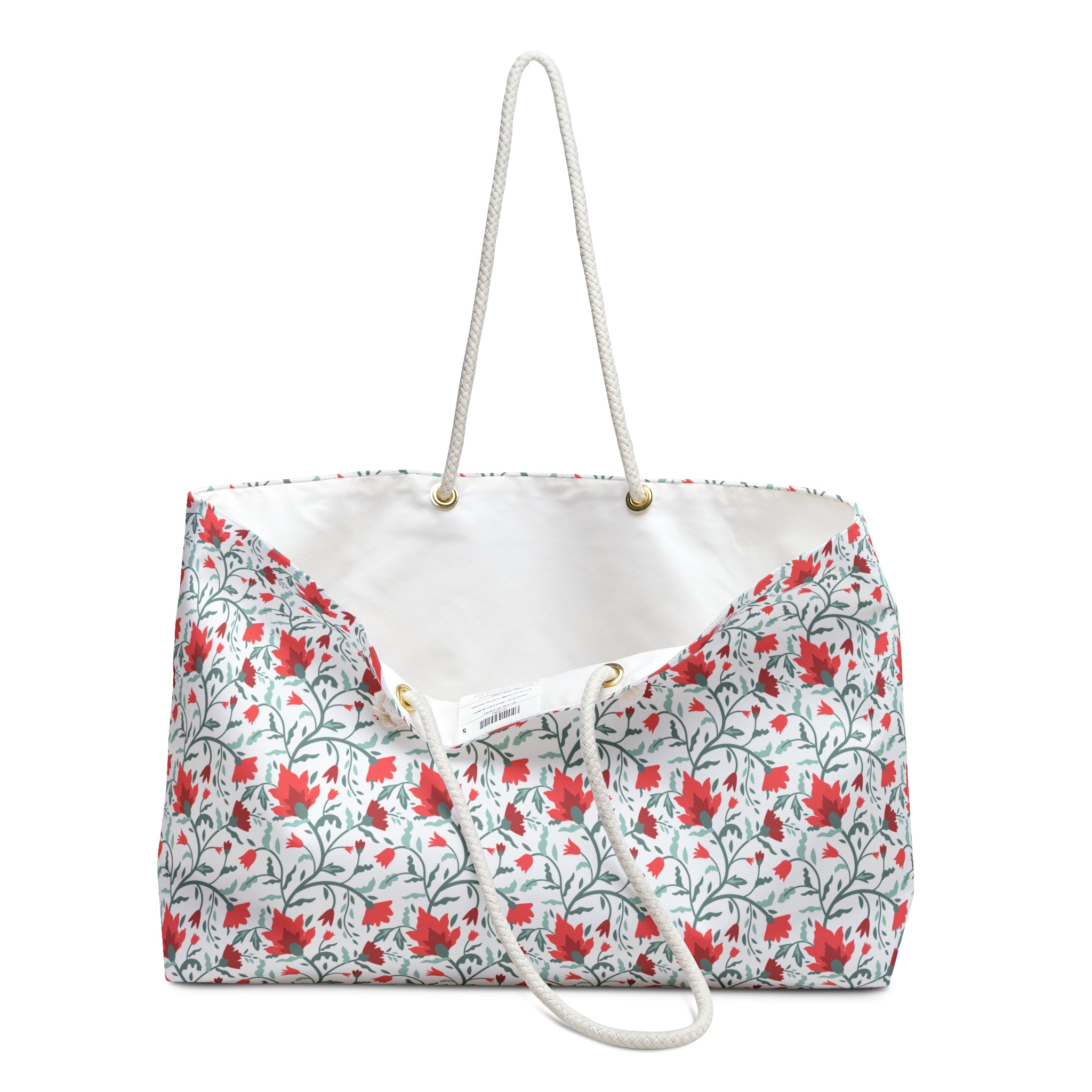 Flowering Vines Floral Weekender Bag