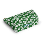 Monstera on Green Cosmetic Bag