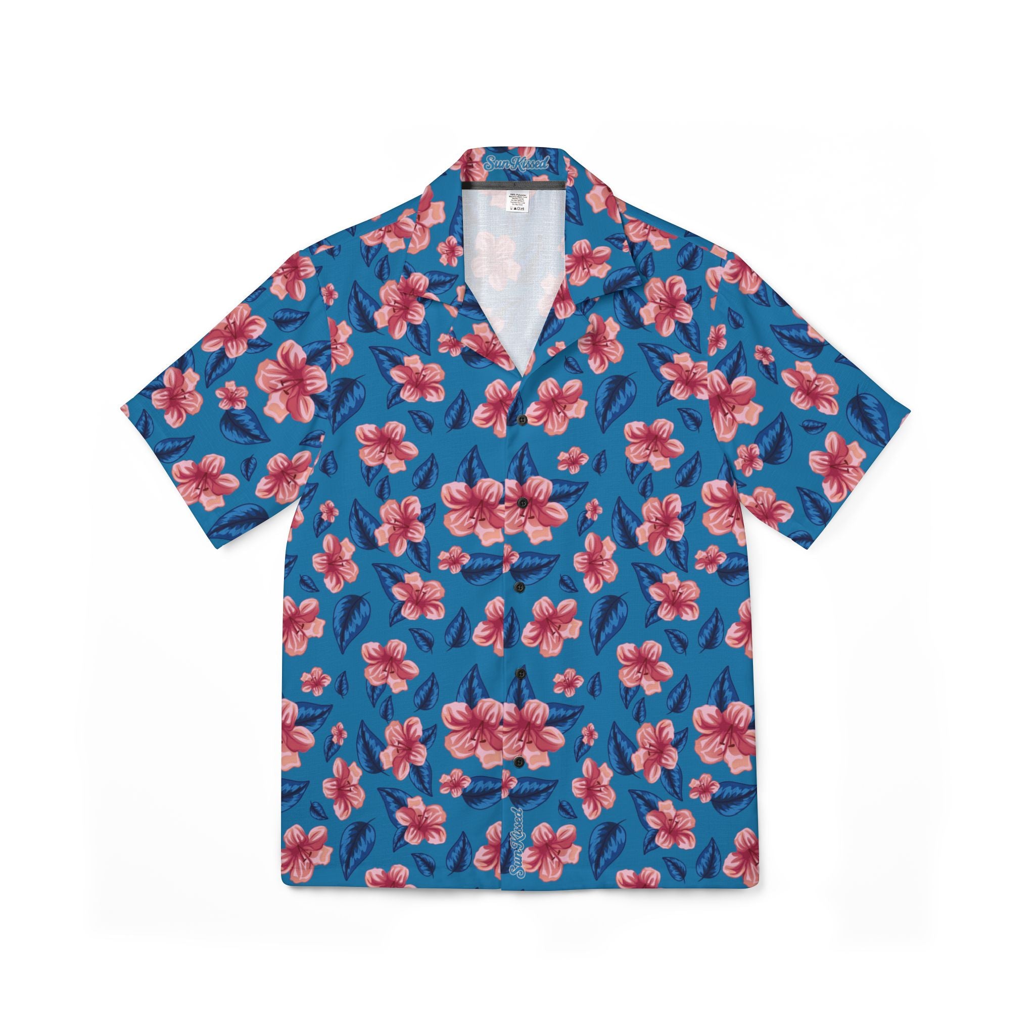 Pink Watercolor Blooms Hawaiian Shirt