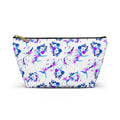 Purple Watercolor Petals Cosmetic Bag