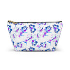 Purple Watercolor Petals Cosmetic Bag