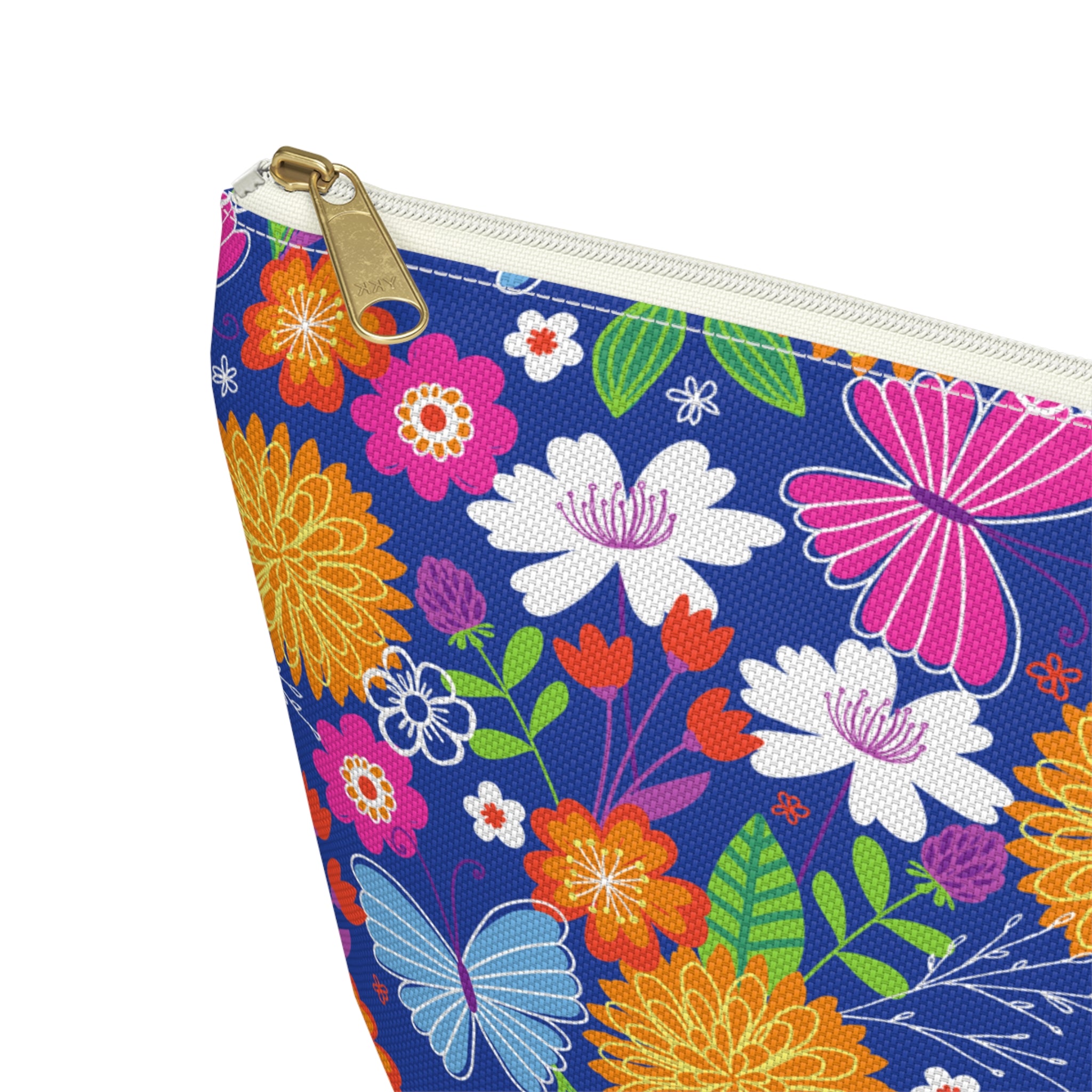 Retro Tropical Butterfly Cosmetic Bag