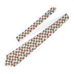 Red Hibiscus Island Mens Necktie