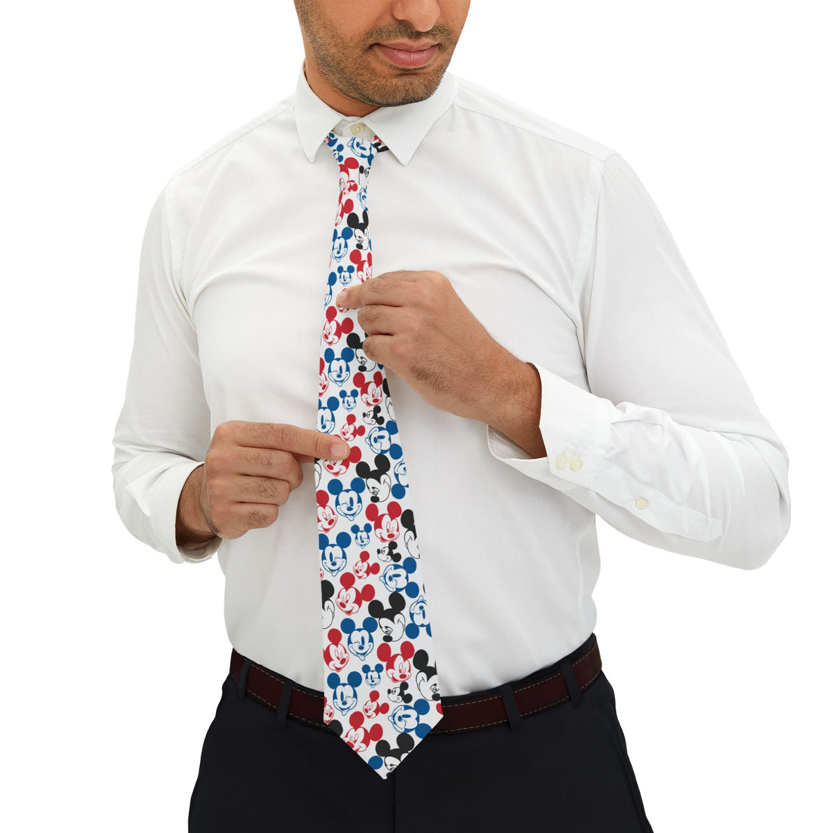 Emoji Mickey Mens Necktie