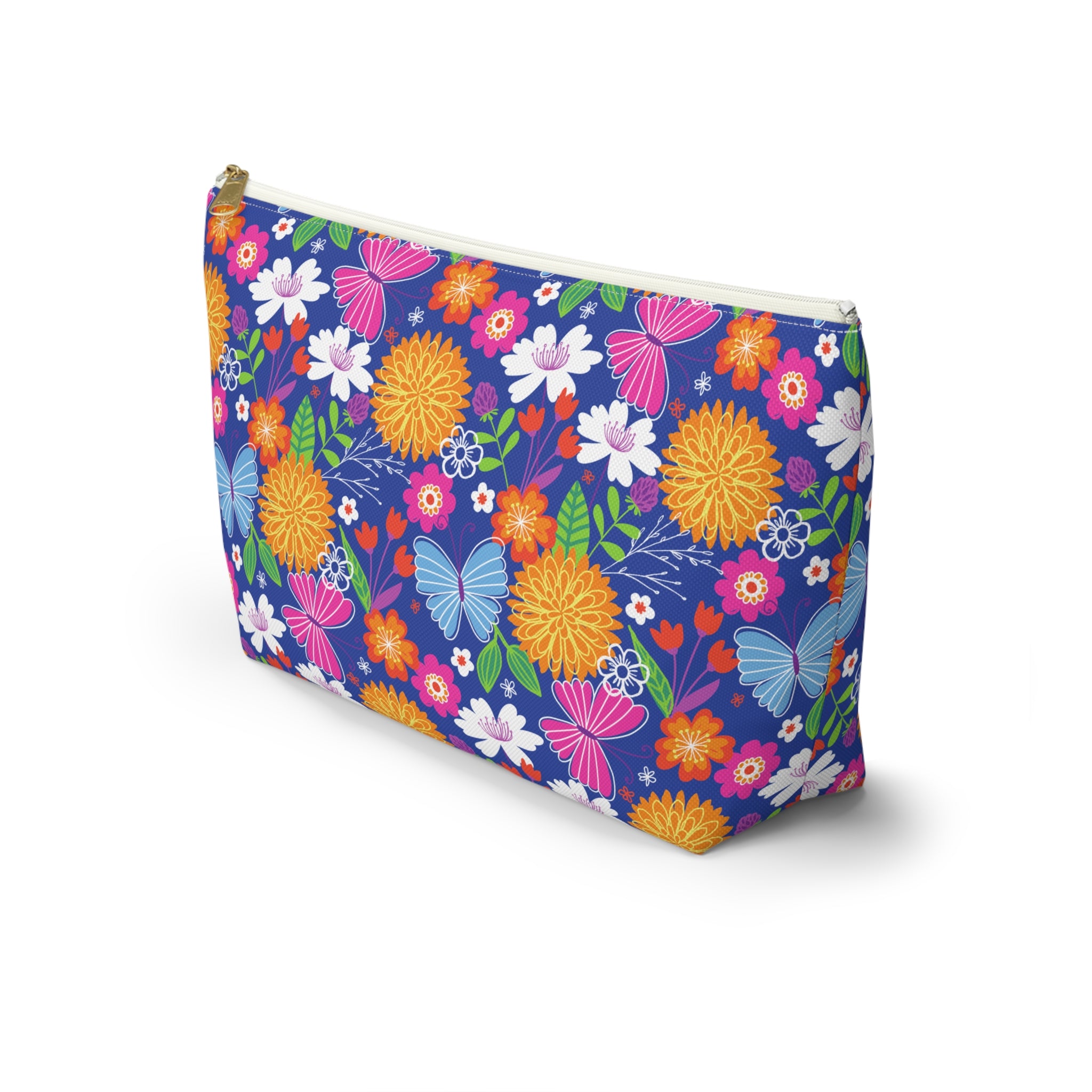 Retro Tropical Butterfly Cosmetic Bag