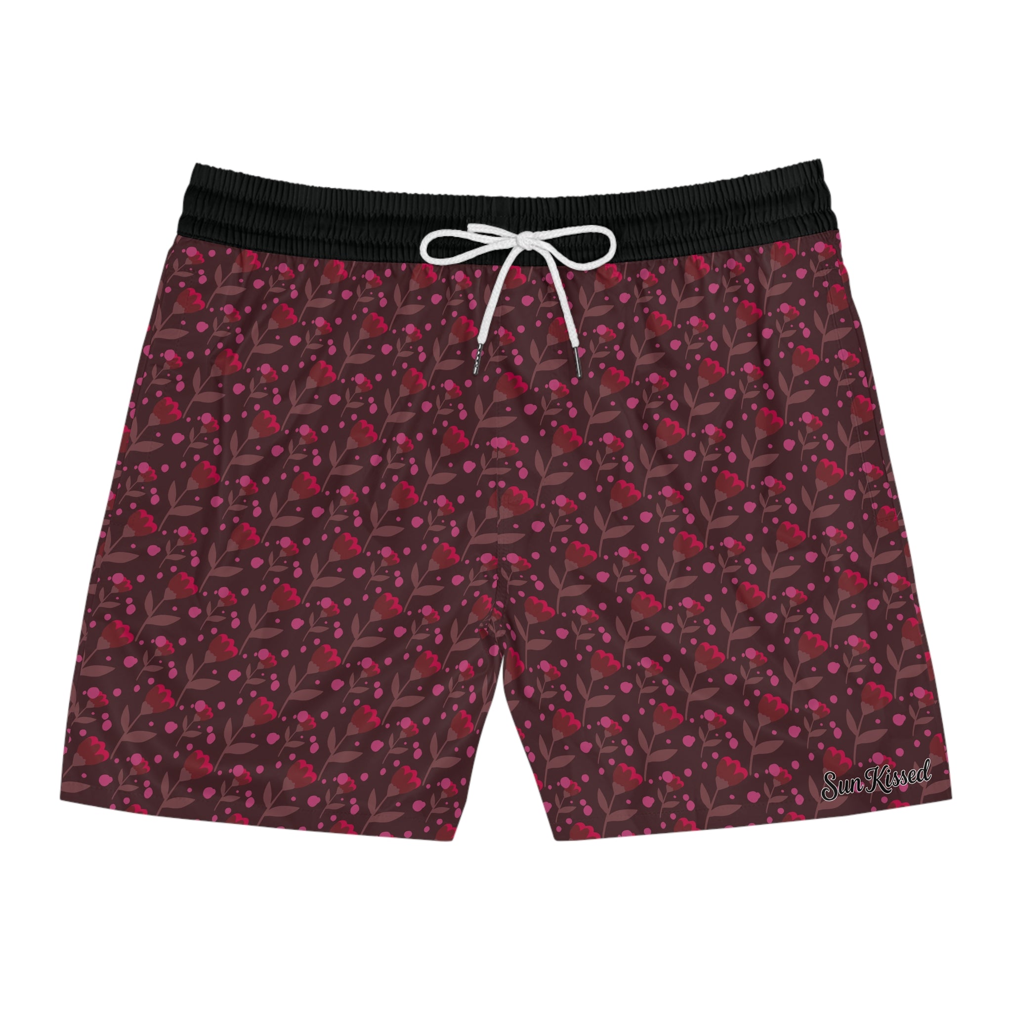 Flying Red Roses Swim Trunks