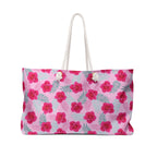 Fuschia Jamaica Flower Weekender Bag