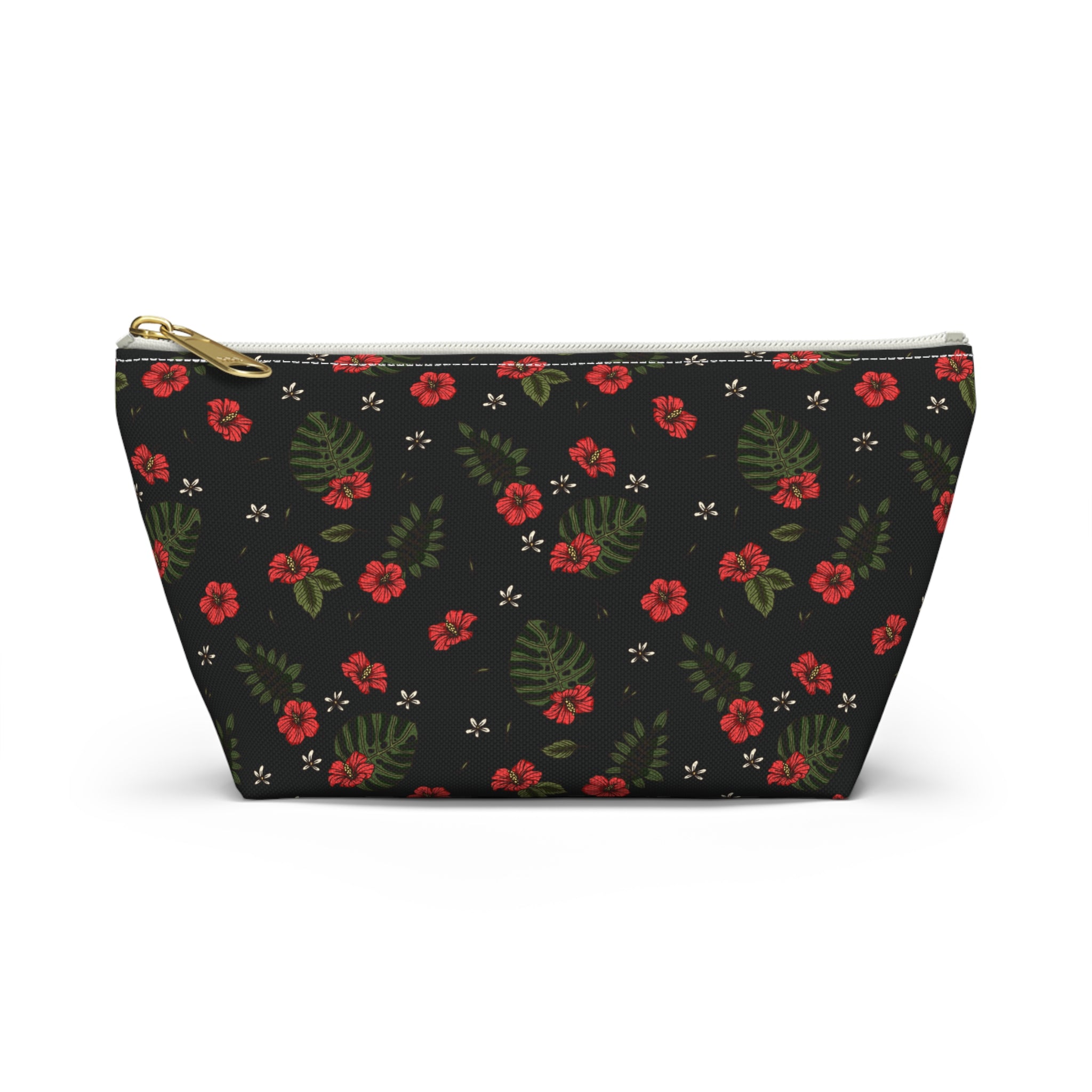 Night Sky Hibiscus Cosmetic Bag