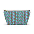 Glossy Pink Floral Lattice Cosmetic Bag