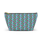 Glossy Pink Floral Lattice Cosmetic Bag