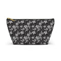 Black Landscape Floral Cosmetic Bag