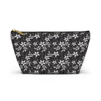 Black Landscape Floral Cosmetic Bag