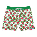 Red Hibiscus Island Swim Trunks