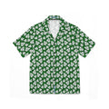 Monstera on Green Hawaiian Shirt