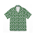 Monstera on Green Hawaiian Shirt