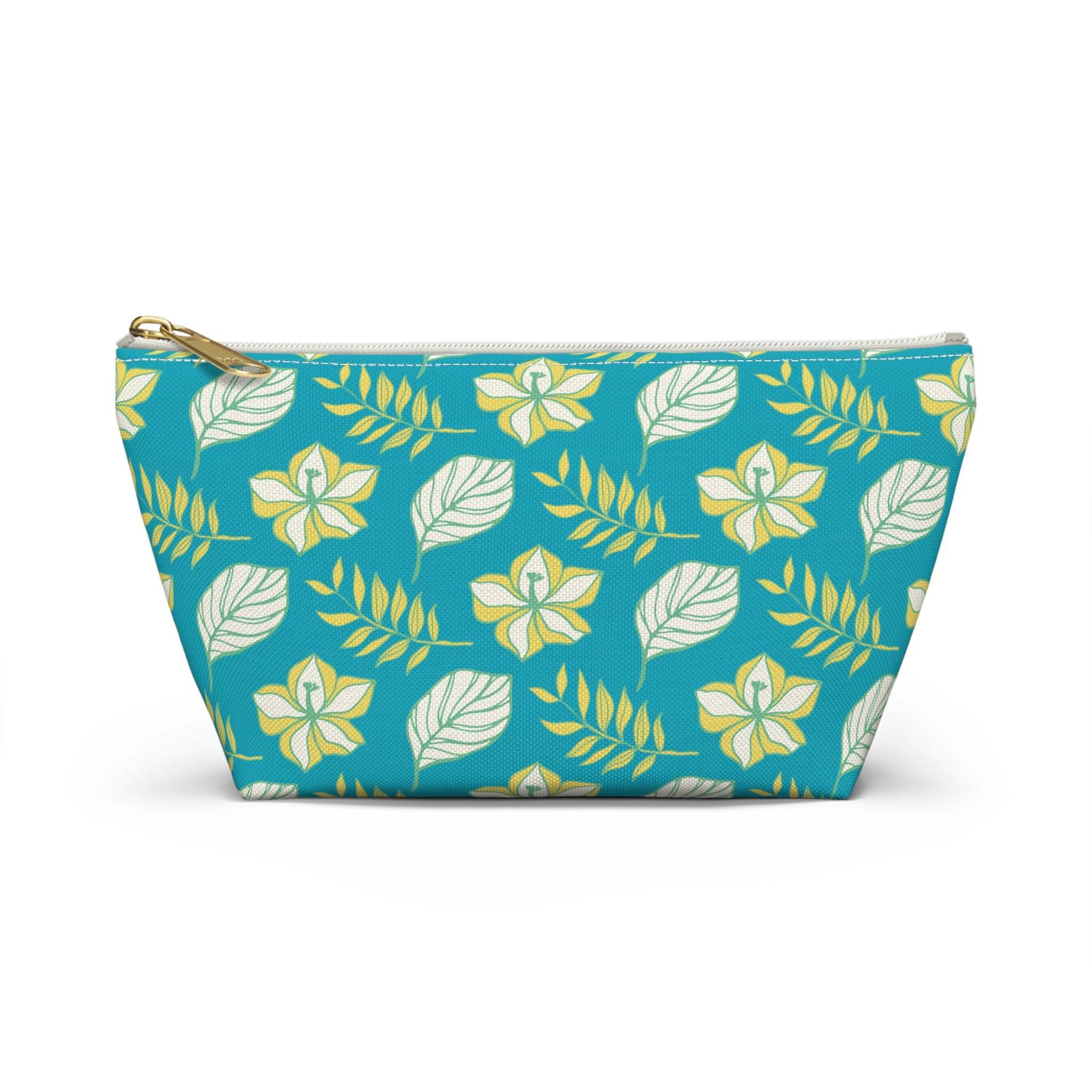 Tropical Island Leaves Cosmetic Bag