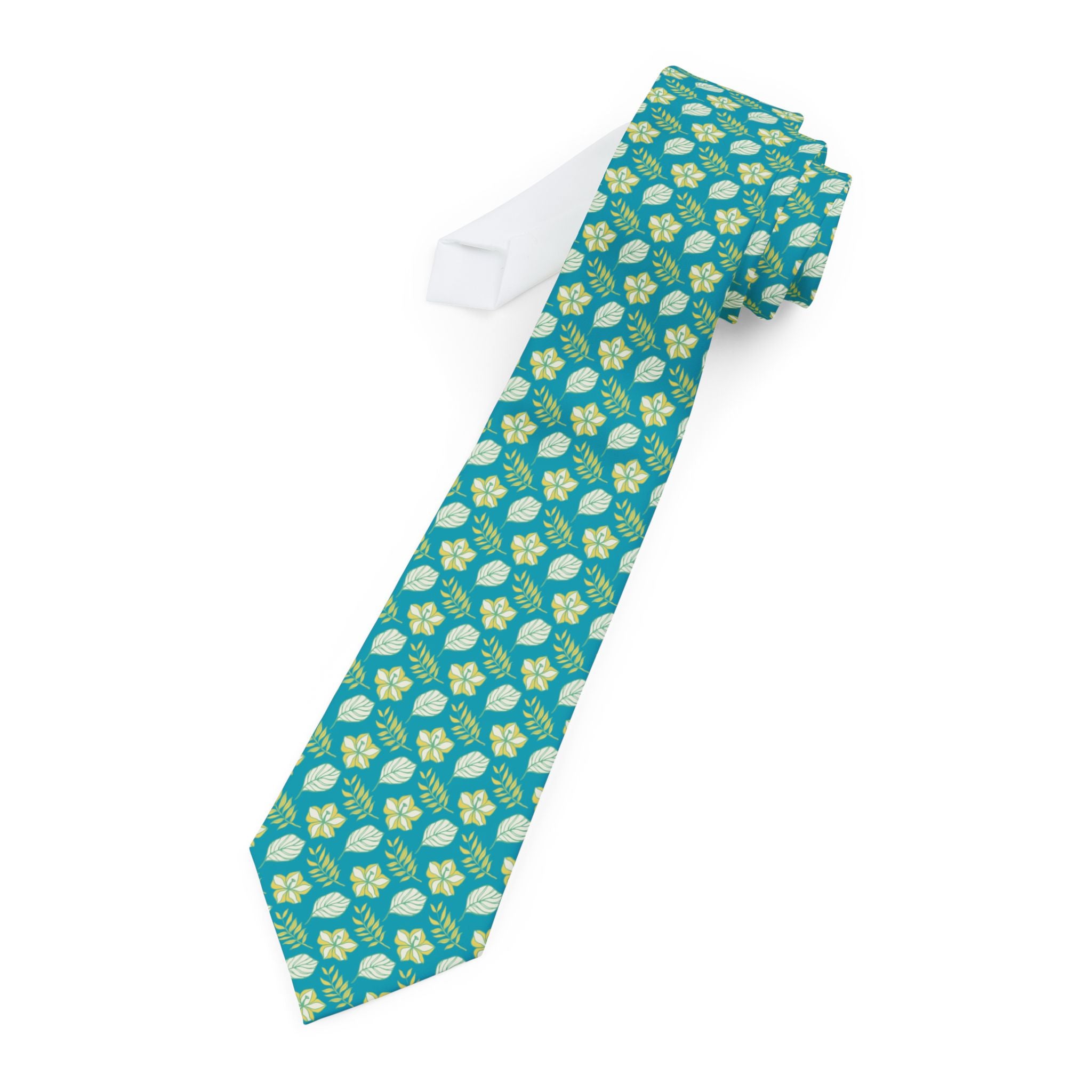 Tropical Island Leaves Mens Neckties