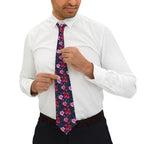 Painted Floral Arrangement Mens Necktie