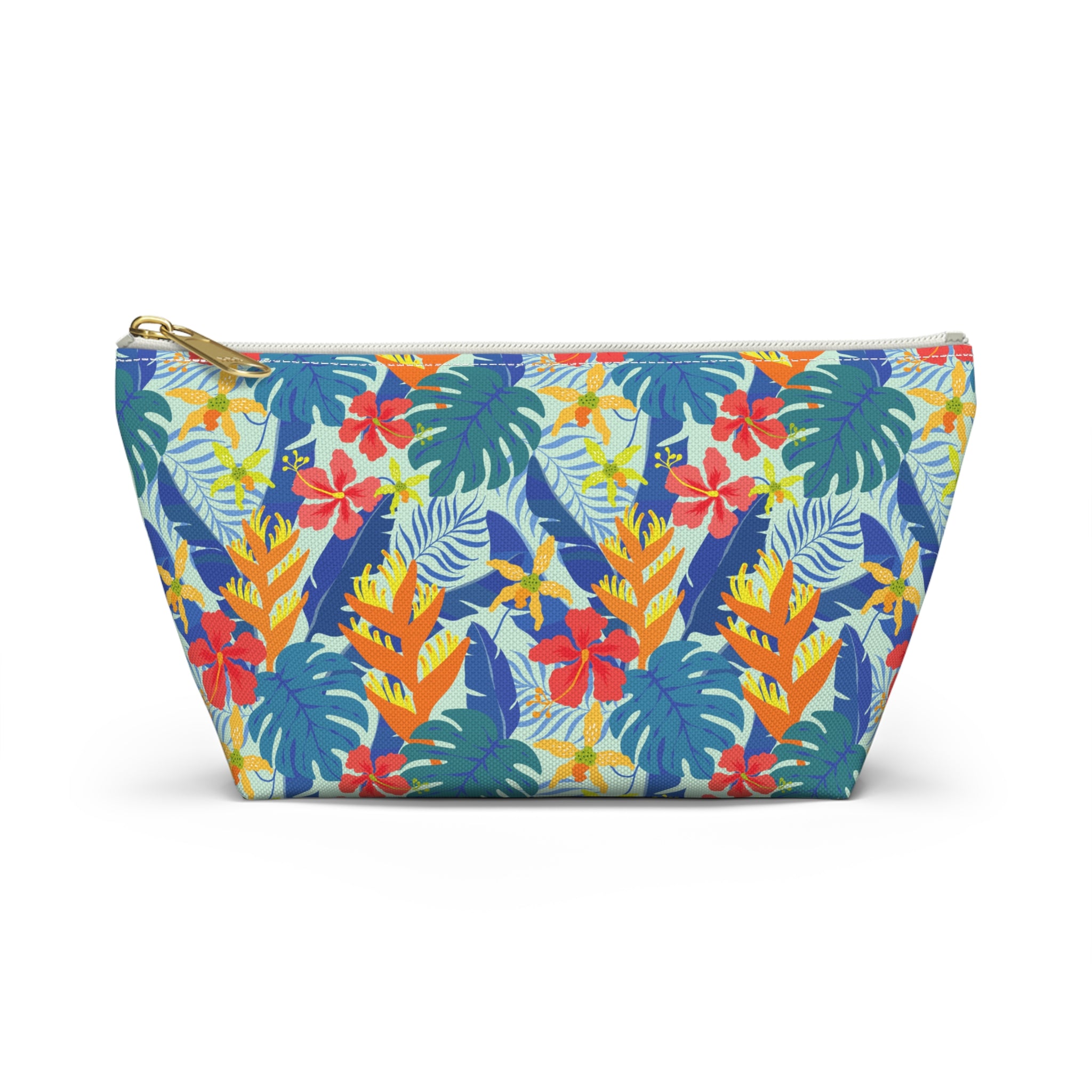Tropical Beach Flowers Cosmetic Bag