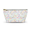 Character Autographs on White Cosmetic Bag