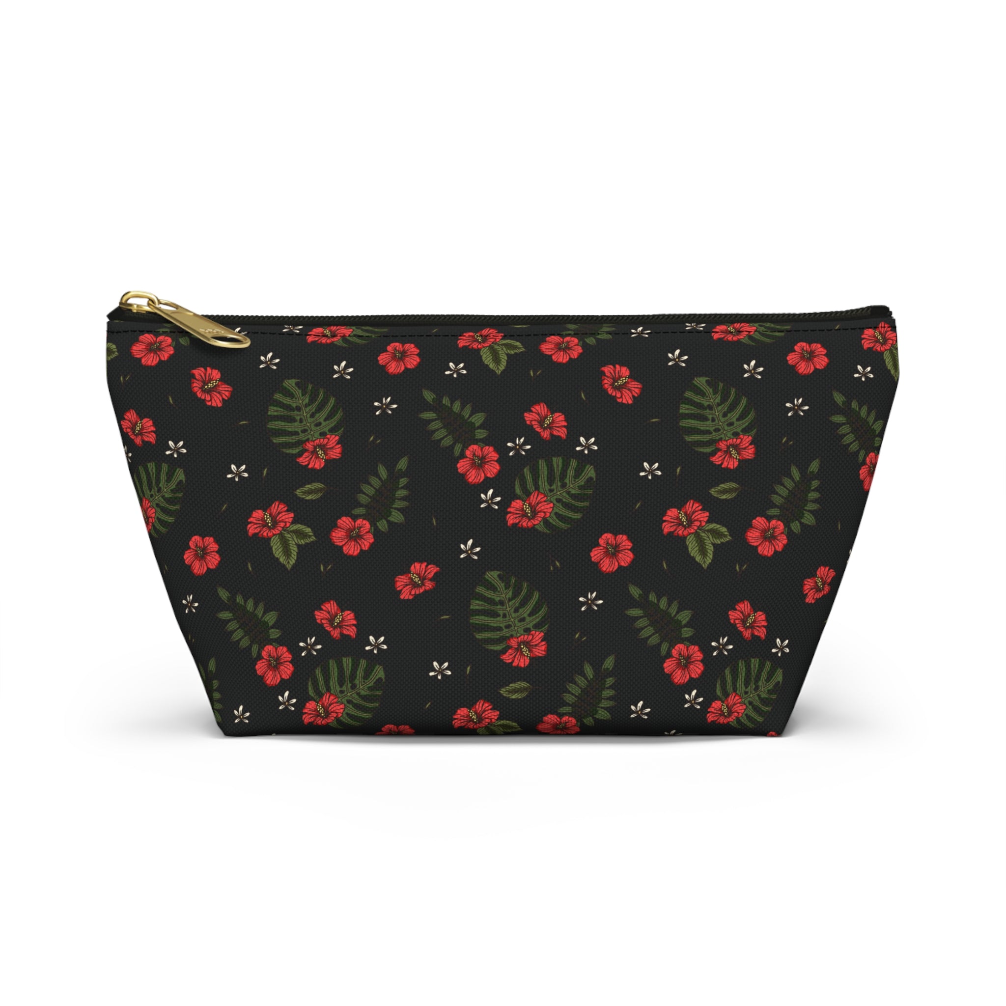 Night Sky Hibiscus Cosmetic Bag