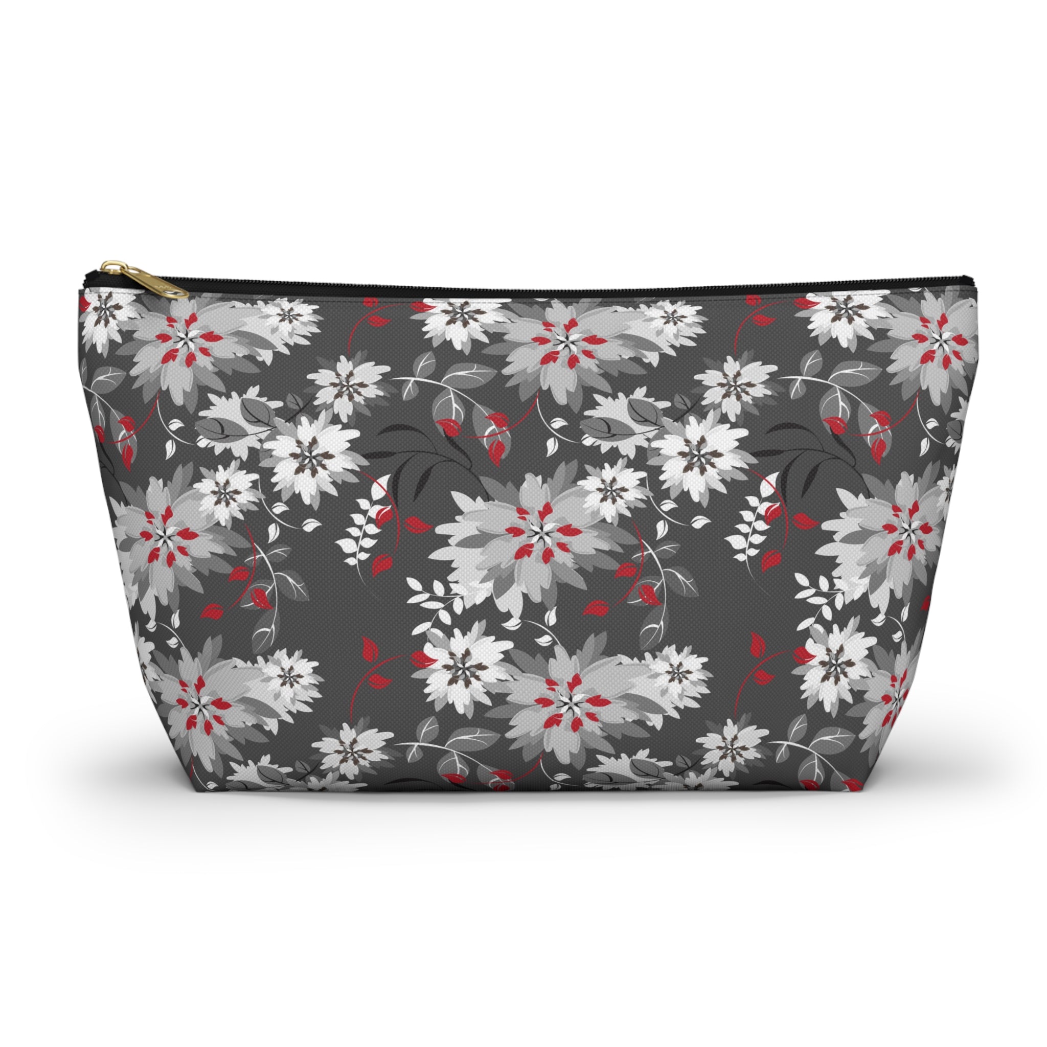 Grey Gardens Floral Cosmetic Bag