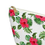 Red Hibiscus Island Cosmetic Bag