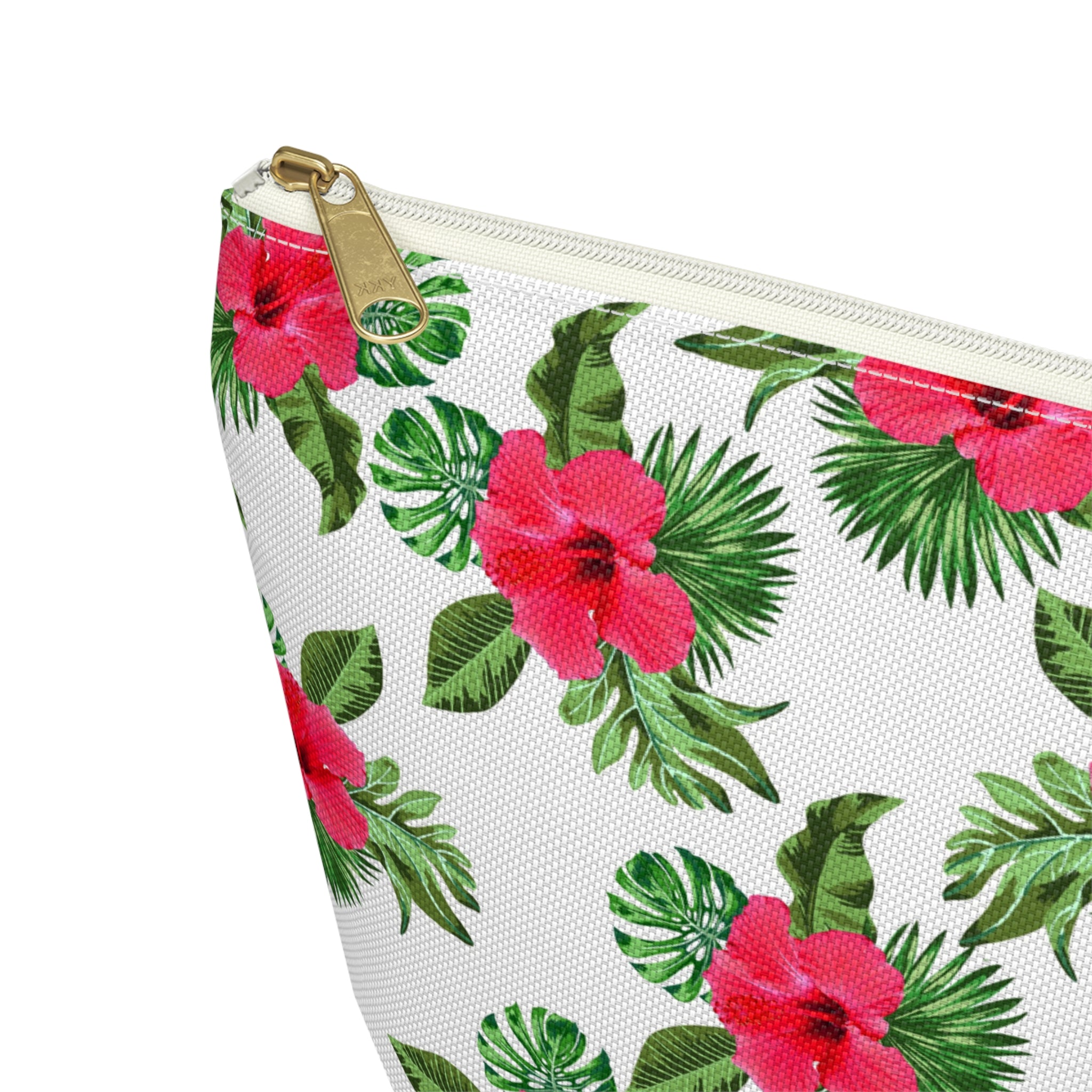 Red Hibiscus Island Cosmetic Bag