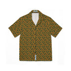 Tropical Gardens on Black Hawaiian Shirt