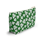 Monstera on Green Cosmetic Bag
