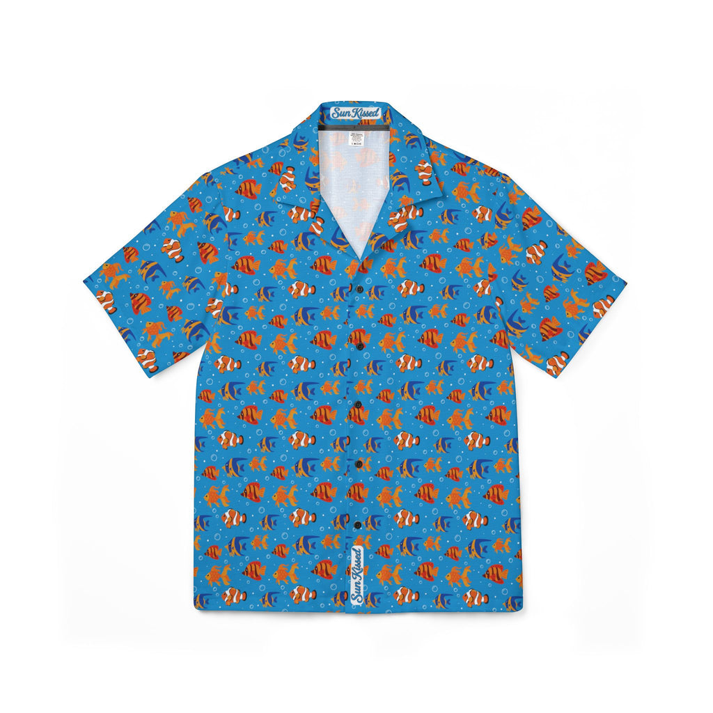 Tropical Aquarium Pattern Hawaiian Shirt
