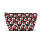 Hibiscus at Night Floral Cosmetic Bag