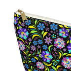 Neon Night Blooms Cosmetic Bag