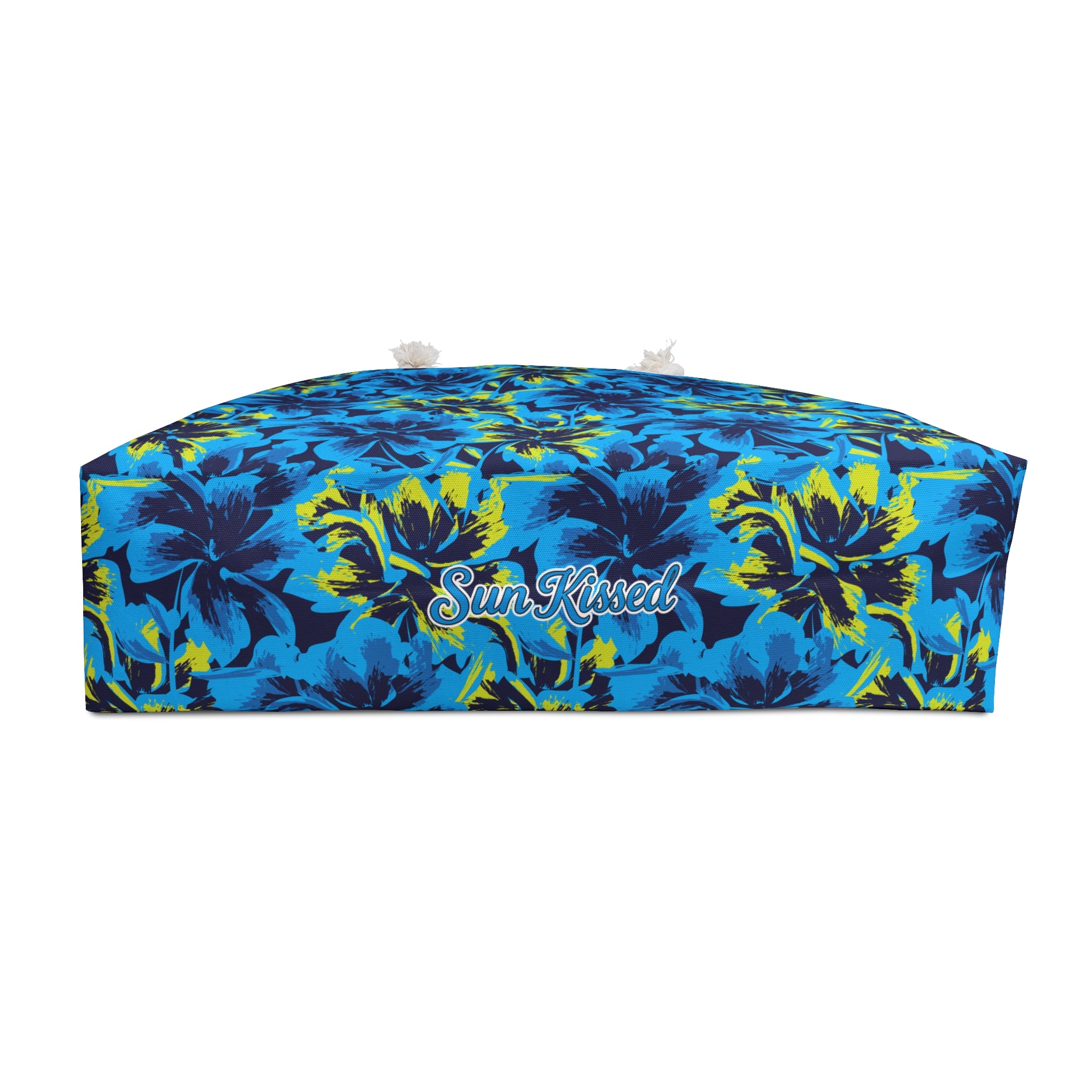 Black Light Hibiscus Weekender Bag