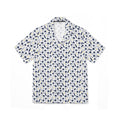 Surfing Paradise Blue Boards & Palm Trees Hawaiian Shirt