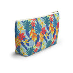 Tropical Beach Flowers Cosmetic Bag